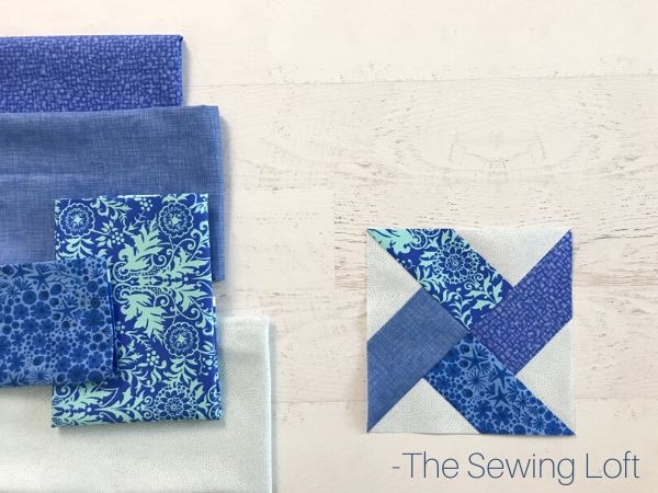 Swirl Quilt Block Template