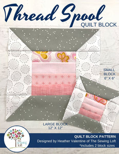 Thread Spool Quilt Block Pattern