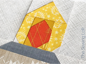 Tiki Torch Quilt Block Pattern