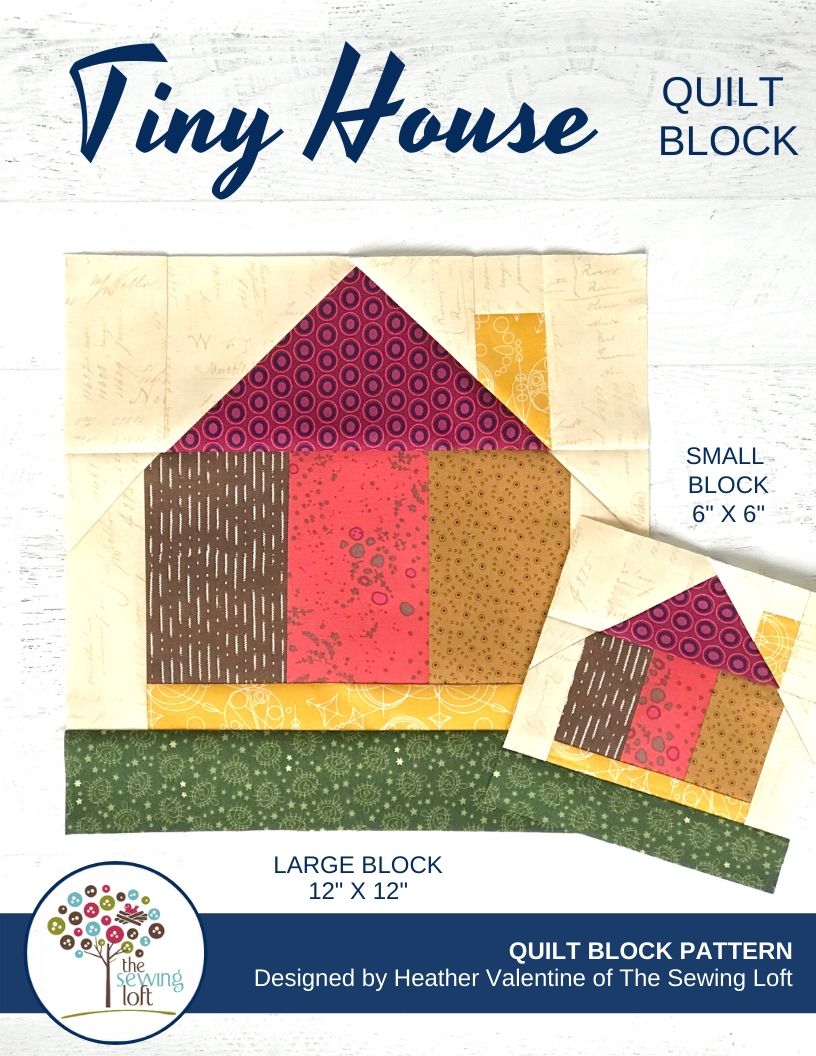 Tiny House Quilt Block Pattern