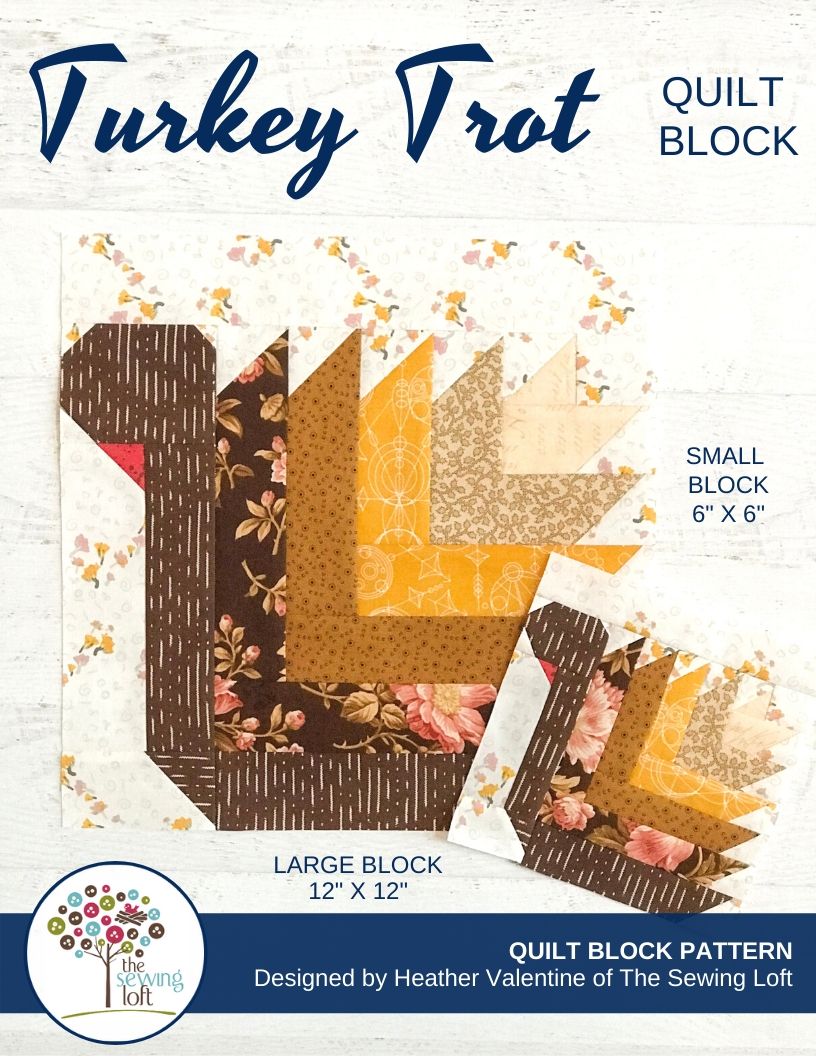 Turkey Trot Quilt Block Pattern