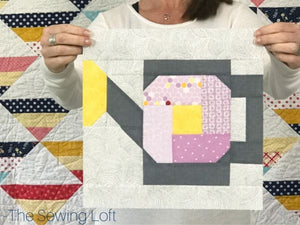 Watering Can Quilt Block Pattern